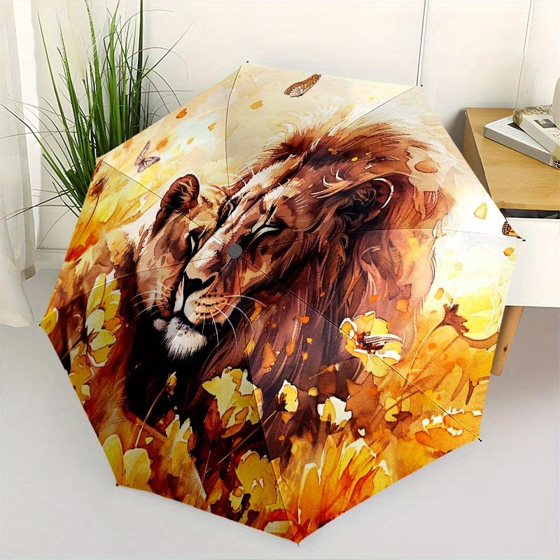 Lion, Butterflies Theme Automatic Open/Close Umbrella, Portable 3 Fold Compact Umbrella for Men & Women, Valentine s Day Mother s Day Gift0725046
Lion, Butterflies Theme Automatic Open/Close Umbrella, Portable 3 Fold Compact Umbrella for Men & Women, Valentine s Day Mother s Day Gift0725046