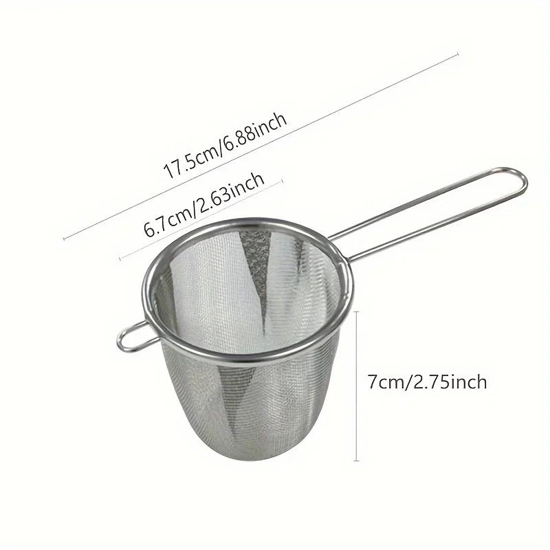 Extra Fine Mesh Stainless Steel Tea Strainer Loose Leaf Tea Diffuser with Hand Filters Spices Prevents Burns Kitchen Tool
Extra Fine Mesh Stainless Steel Tea Strainer Loose Leaf Tea Diffuser with Hand Filters Spices Prevents Burns Kitchen Tool