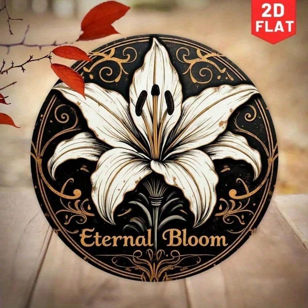 Round Metal Flower Poster Wall Art Vintage Aluminum Sign for Living Room Florist Gift
Round Metal Flower Poster Wall Art Vintage Aluminum Sign for Living Room Florist Gift