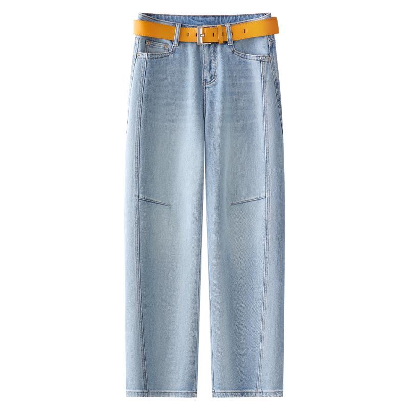 2025 Spring & Autumn Blue High-Waisted Scimitar Jeans - Stylish Loose Slimming Sickle Pants Extra Large
2025 Spring & Autumn Blue High-Waisted Scimitar Jeans - Stylish Loose Slimming Sickle Pants Extra Large