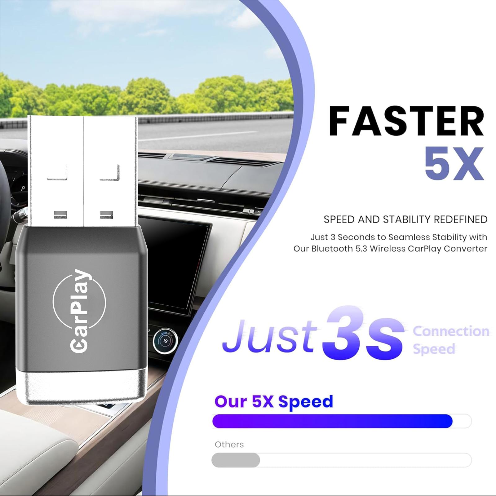 Plugs And Play Wireless Car Display Adapter Supports High clear Mirroring And MultiDevice Connectivity For Phone ioS10+ 1
Plugs And Play Wireless Car Display Adapter Supports High clear Mirroring And MultiDevice Connectivity For Phone ioS10+ 1