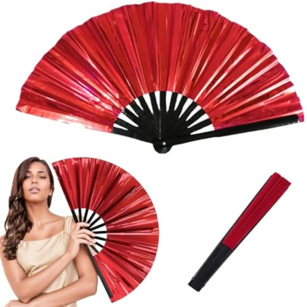 Exquisite Large Folding Hand Fan Plastic Dance Fan Perfect Reflective Hand Fan Photoshoot зелений
Exquisite Large Folding Hand Fan Plastic Dance Fan Perfect Reflective Hand Fan Photoshoot зелений