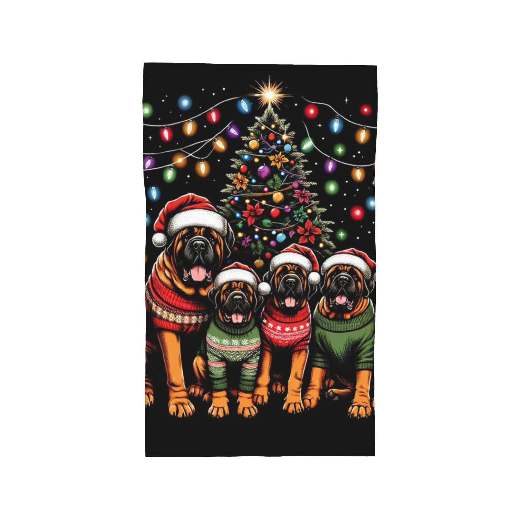 Mastiff Dog Family Light Christmas Tree Soft Face Towel Quick Dry Pool Bath Cotton Towels Absorbent W30*H60(CM)
Mastiff Dog Family Light Christmas Tree Soft Face Towel Quick Dry Pool Bath Cotton Towels Absorbent W30*H60(CM)