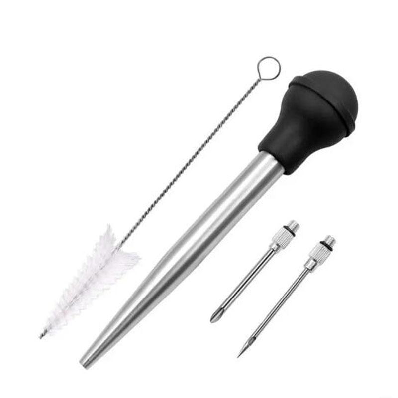Turkey Baster Syringes for Cooking Baster Syringes Thanksgiving Stainless Steel Turkey Baster with Needle and Cleaning Pack of 1
Turkey Baster Syringes for Cooking Baster Syringes Thanksgiving Stainless Steel Turkey Baster with Needle and Cleaning Pack of 1