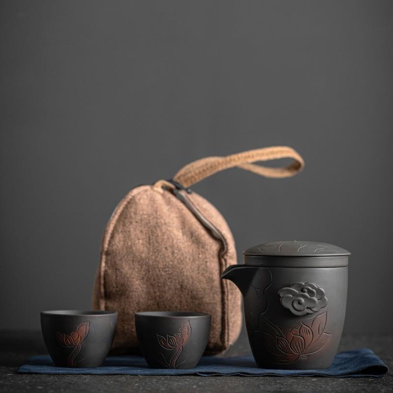 Фиолетовый керамический чайный сервиз для путешествий на открытом воздухе, портативный чайный сервиз для кунг-фу, чайник, маленькая упаковка
Фиолетовый керамический чайный сервиз для путешествий на открытом воздухе, портативный чайный сервиз для кунг-фу, чайник, маленькая упаковка