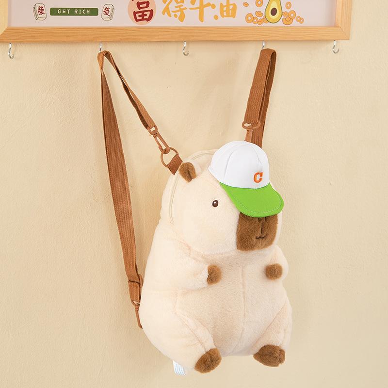 Plush Backpack Capybara Bag Cute Backpack Cartoon Doll Bag Children s Shoulder Crossbody Bag білий
Plush Backpack Capybara Bag Cute Backpack Cartoon Doll Bag Children s Shoulder Crossbody Bag білий