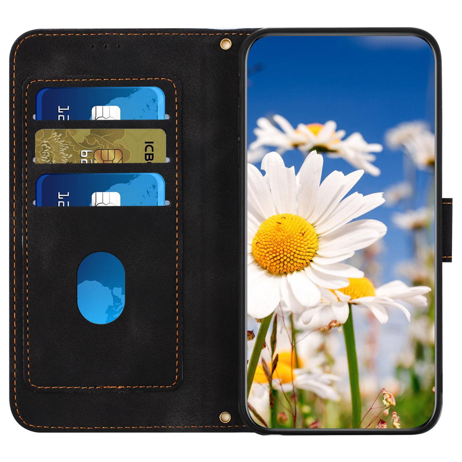 For Google Pixel 9/Pixel 9 Pro Phone Cover Flower Pattern PU Leather Case with Card Holder and Stand Black
For Google Pixel 9/Pixel 9 Pro Phone Cover Flower Pattern PU Leather Case with Card Holder and Stand Black