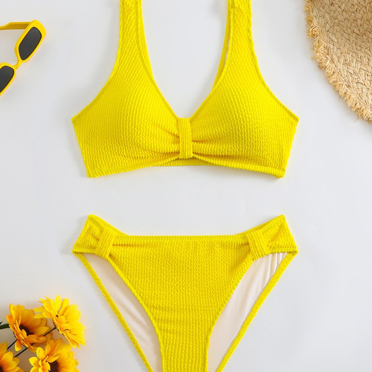 2025 European & American High Waist Tummy Control Bikini Swimsuit Extra Large жёлтый
2025 European & American High Waist Tummy Control Bikini Swimsuit Extra Large жёлтый