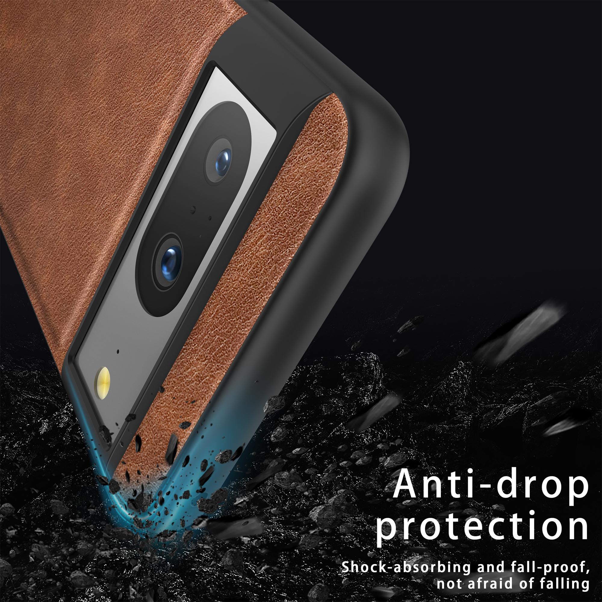 For Google Pixel 8 Slim Vintage Phone Case PU Leather Coated TPU+PC Anti-Scratch Cover Brown
For Google Pixel 8 Slim Vintage Phone Case PU Leather Coated TPU+PC Anti-Scratch Cover Brown