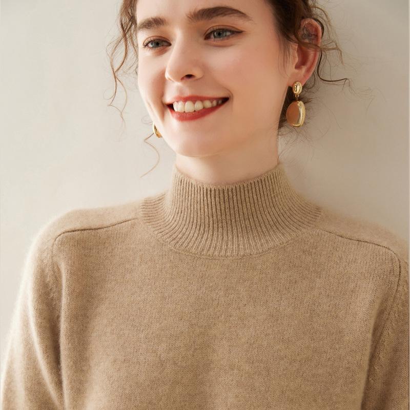 Women s Thickened Cashmere Saddle Shoulder Half High Neck Sweater - Autumn/Winter Warm Temperament Style Pullover. S (85-100 jin)
Women s Thickened Cashmere Saddle Shoulder Half High Neck Sweater - Autumn/Winter Warm Temperament Style Pullover. S (85-100 jin)