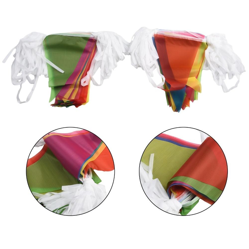 Double-sided Flags Red Yellow Green Blue Purple Triangle Bunting Reversible Design Lightweight Construction Reusable Decoration M
Double-sided Flags Red Yellow Green Blue Purple Triangle Bunting Reversible Design Lightweight Construction Reusable Decoration M