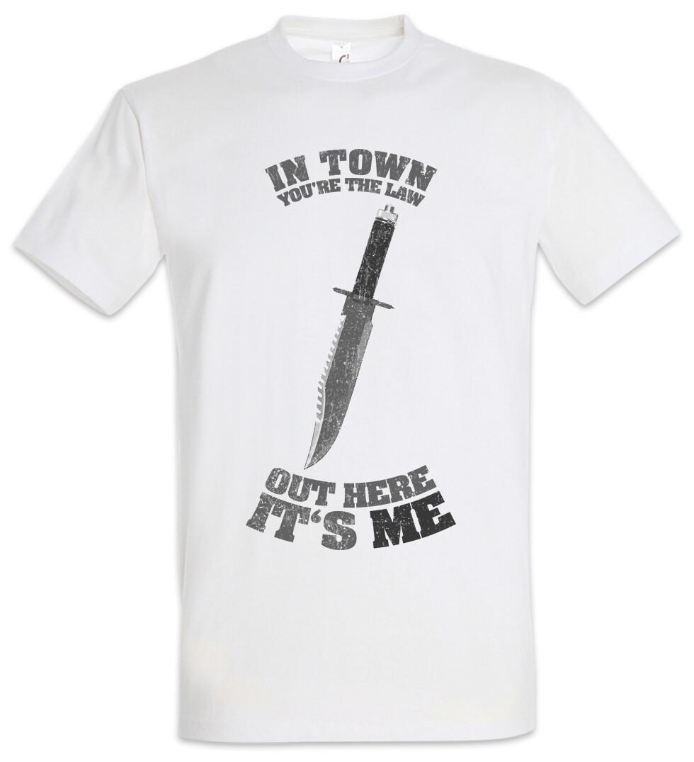 In Town You re The Law Men s T-Shirt Mens Womens Tees Top Sly Rambo Out Here It s Me Knife Quote 4XL
In Town You re The Law Men s T-Shirt Mens Womens Tees Top Sly Rambo Out Here It s Me Knife Quote 4XL