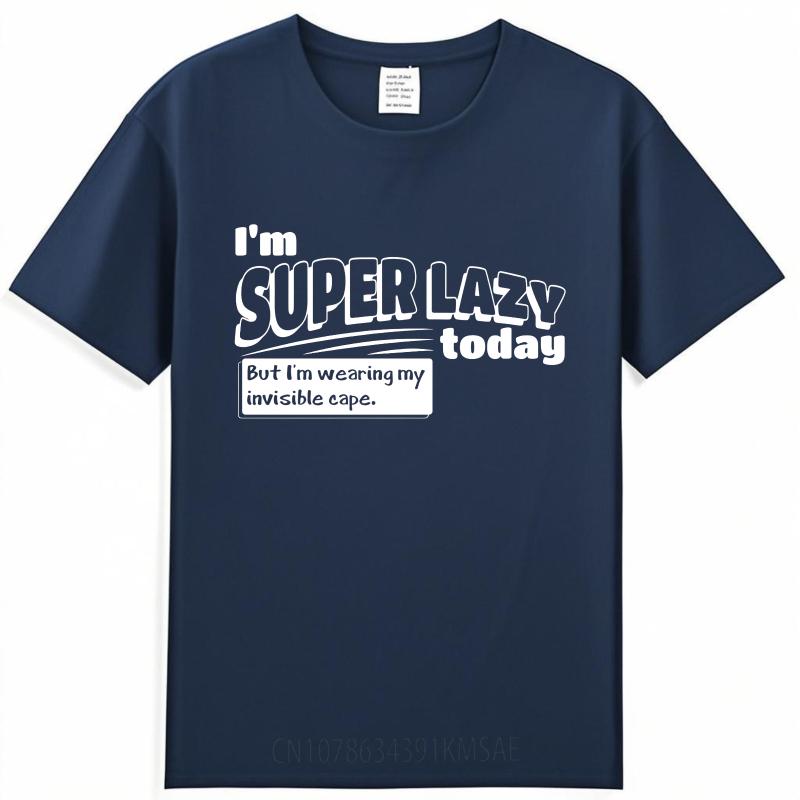 Vintage Summer For Man Tshirt Im Super Lazy Today But Im Wearing My Invisible Cape Short Sleeve Solid Color Oneck Tshirt 4XL
Vintage Summer For Man Tshirt Im Super Lazy Today But Im Wearing My Invisible Cape Short Sleeve Solid Color Oneck Tshirt 4XL