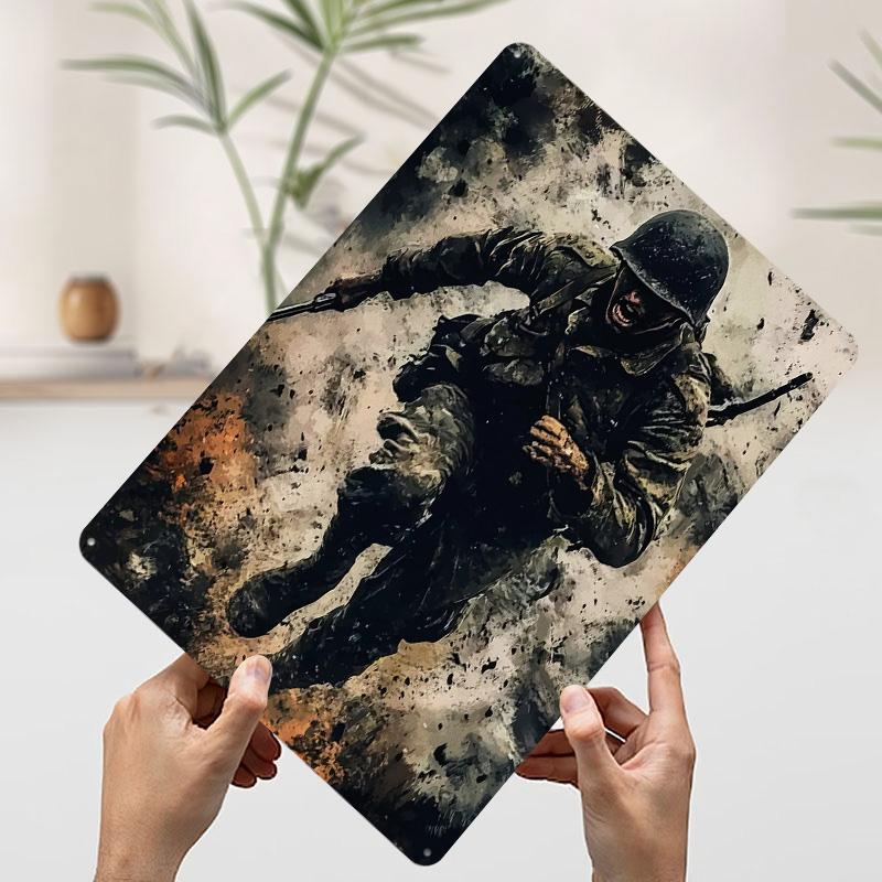 Soldier in Action Printed Poster Customized Wall Art Retro Vintage Metal Tin Signs for Coffee Bar Accessories Decoration Home 7.9x11.8In(20x30cm)
Soldier in Action Printed Poster Customized Wall Art Retro Vintage Metal Tin Signs for Coffee Bar Accessories Decoration Home 7.9x11.8In(20x30cm)