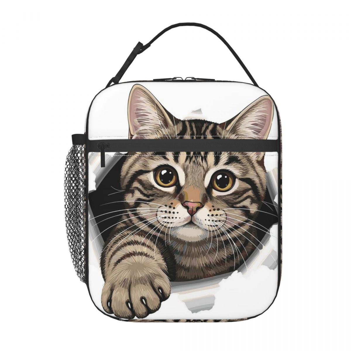 Cute Tabby Cat Face Insulated Lunch Bag for Women Kids Leakproof Food Boxes Thermal Lunch Box Tote One Size
Cute Tabby Cat Face Insulated Lunch Bag for Women Kids Leakproof Food Boxes Thermal Lunch Box Tote One Size