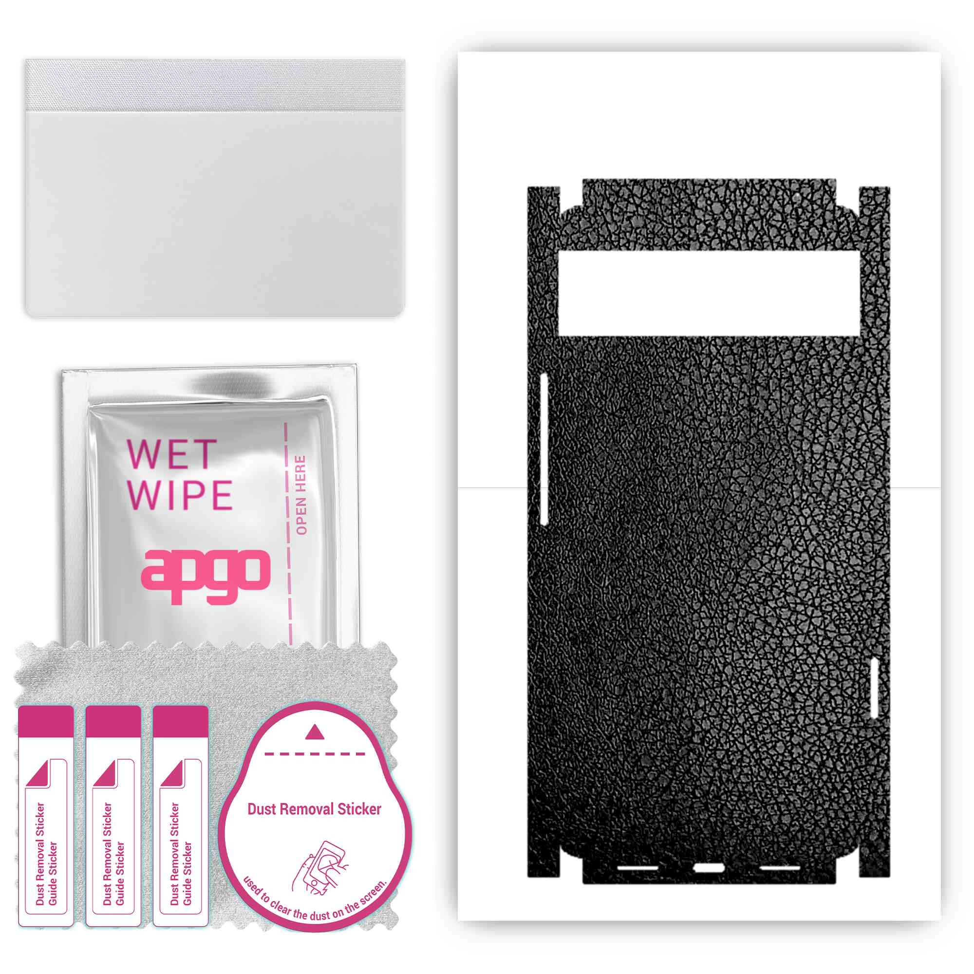 Apgo Protective Skin Sticker for the back+sides compatible with Google Pixel 6, Full Wrap Film, Foil, Vinyl - Pattern Black Leather
Apgo Protective Skin Sticker for the back+sides compatible with Google Pixel 6, Full Wrap Film, Foil, Vinyl - Pattern Black Leather