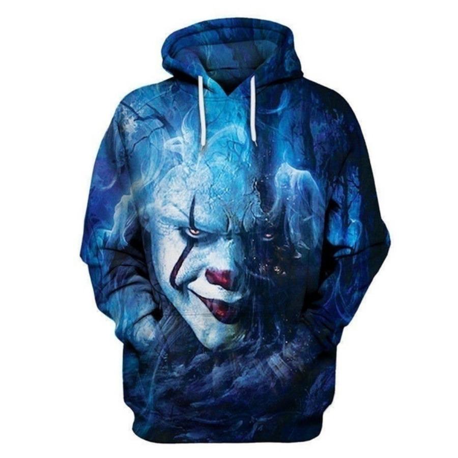 Толстовки с капюшоном и свитшотами из фильма ужасов «Клоун» Стивена Кинга «Пеннивайз» с 3D-печатью
Толстовки с капюшоном и свитшотами из фильма ужасов «Клоун» Стивена Кинга «Пеннивайз» с 3D-печатью