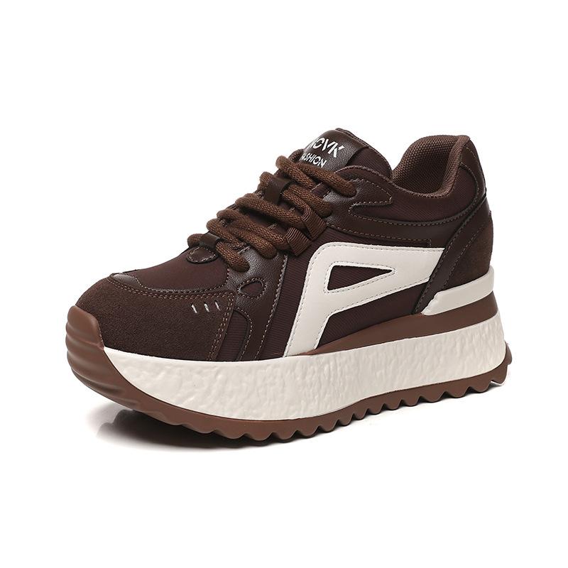 Autumn new thick-soled heightening casual running sneakers women s shoes versatile shoes 40 темно-коричневого кольору
Autumn new thick-soled heightening casual running sneakers women s shoes versatile shoes 40 темно-коричневого кольору