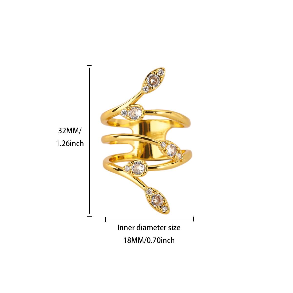 Small Leaf Zircon Size 7 & 8 Multi Layer Rings 18K Gold-plated Stainless Steel Ring for Women Wedding Jewelry Anniversary Gifts
Small Leaf Zircon Size 7 & 8 Multi Layer Rings 18K Gold-plated Stainless Steel Ring for Women Wedding Jewelry Anniversary Gifts
