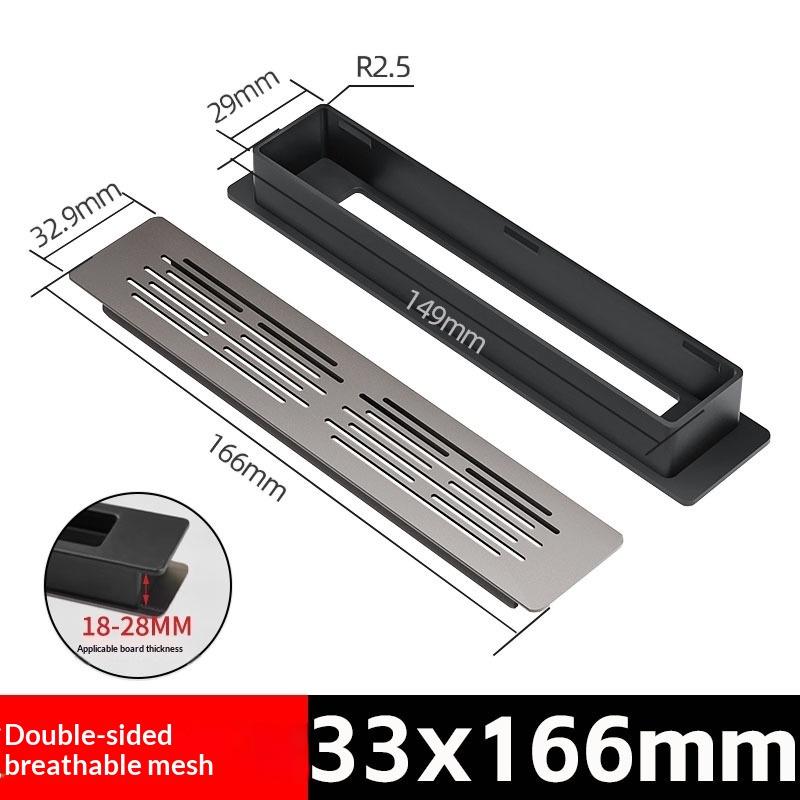 Aluminum Alloy/Plastic Cabinet Breather Hole Cover Rectangle Breathable Mesh Ventilator Grille Cover 30Mm Wide A1
Aluminum Alloy/Plastic Cabinet Breather Hole Cover Rectangle Breathable Mesh Ventilator Grille Cover 30Mm Wide A1