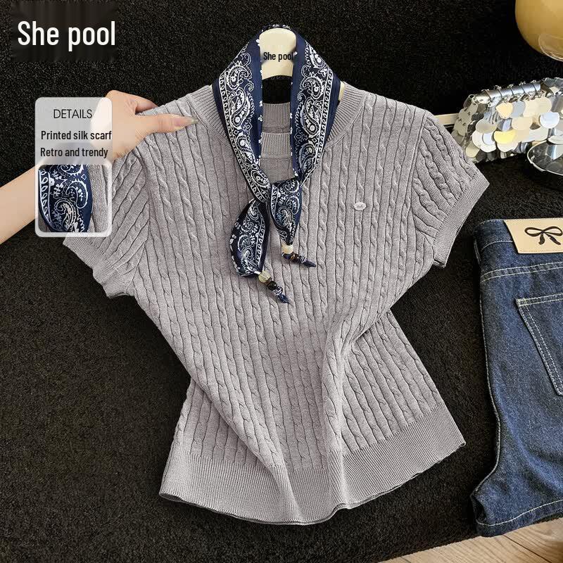 Women s French Ribbed Ice Silk Slim Fit Crew Neck Short Sleeve T-Shirt One Size
Women s French Ribbed Ice Silk Slim Fit Crew Neck Short Sleeve T-Shirt One Size