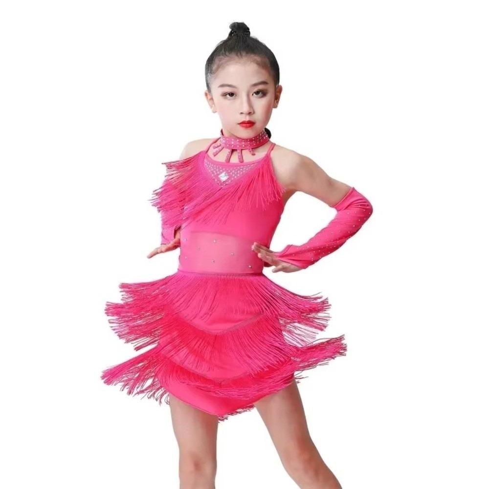 Solid Color Latin Dance Dress Halter Sleeveless Tassels Dance Costume Shiny Diamonds Sequins Performance Costumes 130cm розы красного
Solid Color Latin Dance Dress Halter Sleeveless Tassels Dance Costume Shiny Diamonds Sequins Performance Costumes 130cm розы красного