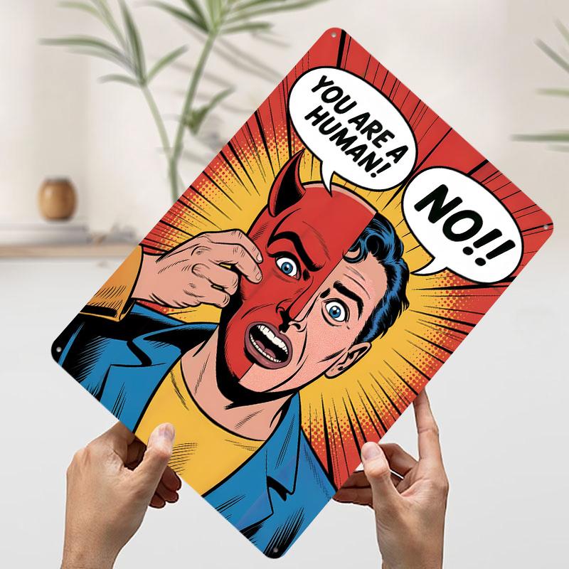 Devil Mask Reveal Pop Art Metal Poster Customized Wall Art Retro Vintage Tinplate Signs for Room Decoration Garage Decorations 20x30cm(7.8x11.8inch)
Devil Mask Reveal Pop Art Metal Poster Customized Wall Art Retro Vintage Tinplate Signs for Room Decoration Garage Decorations 20x30cm(7.8x11.8inch)