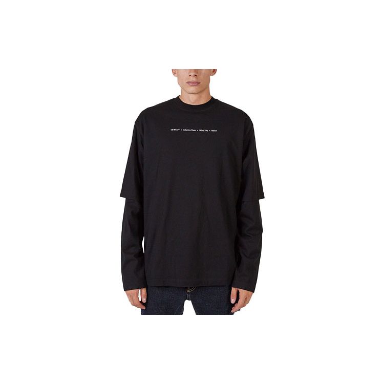 Off-White FW21 Многослойная футболка с длинными рукавами и двумя рукавами с принтом «Зеленая стрелка» Мужские топы Черные OMAB066F21JER0051084
Off-White FW21 Многослойная футболка с длинными рукавами и двумя рукавами с принтом «Зеленая стрелка» Мужские топы Черные OMAB066F21JER0051084