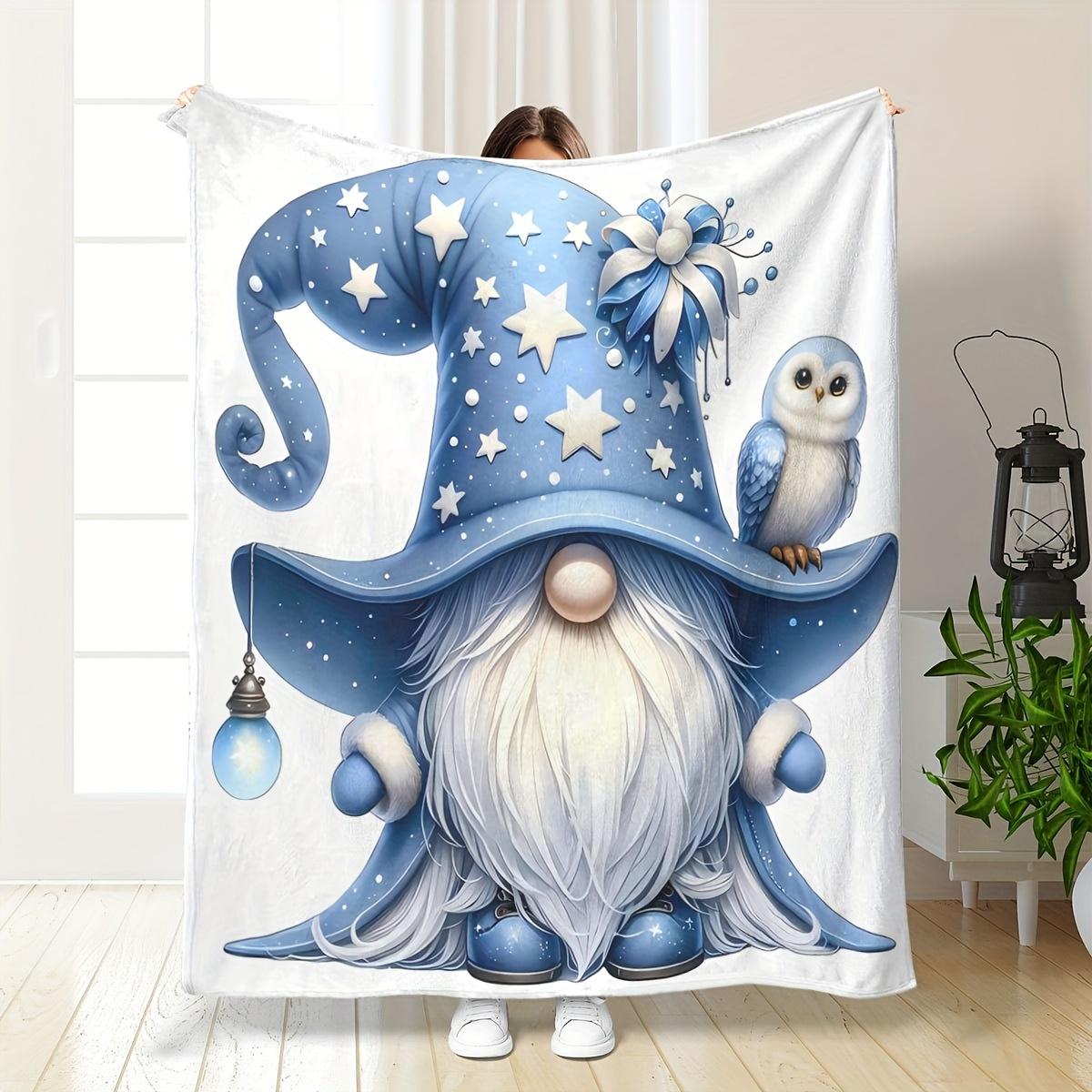 Magical Gnome Blanket - Soft Cozy Throw with Blue Stars and Owl Design, Perfect for Home Decor, Unique Gift for Fantasy Lovers 75x90cm
Magical Gnome Blanket - Soft Cozy Throw with Blue Stars and Owl Design, Perfect for Home Decor, Unique Gift for Fantasy Lovers 75x90cm