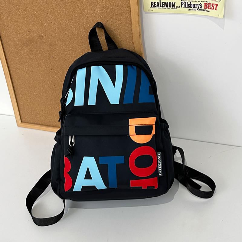 Студенческий школьный рюкзак с буквенным принтом, женский рюкзак большой емкости, рюкзак для кампуса Small чёрный
Студенческий школьный рюкзак с буквенным принтом, женский рюкзак большой емкости, рюкзак для кампуса Small чёрный