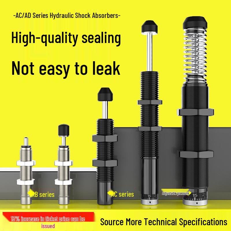 Adjustable Pneumatic Hydraulic Oil Pressure Damper Cylinder Shock Absorber (AD1412/AC0806/1007/1210) AC0806-2
Adjustable Pneumatic Hydraulic Oil Pressure Damper Cylinder Shock Absorber (AD1412/AC0806/1007/1210) AC0806-2