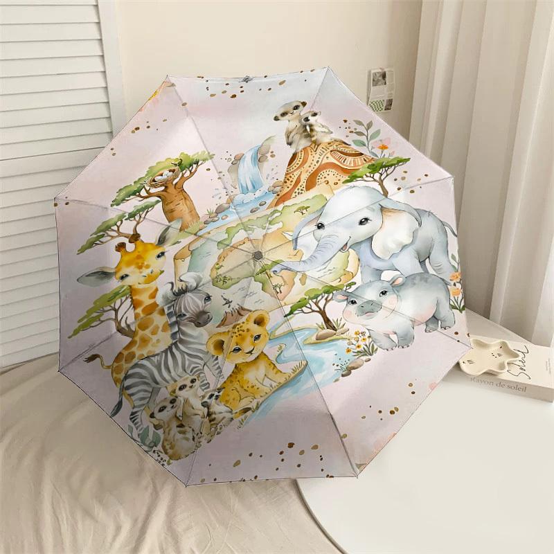 1PC Safari Flowers Umbrella-8-Rib Reinforced, Automatic Open, Lightweight & Durable, Fashion Accessory for Outdoor, J0398
1PC Safari Flowers Umbrella-8-Rib Reinforced, Automatic Open, Lightweight & Durable, Fashion Accessory for Outdoor, J0398