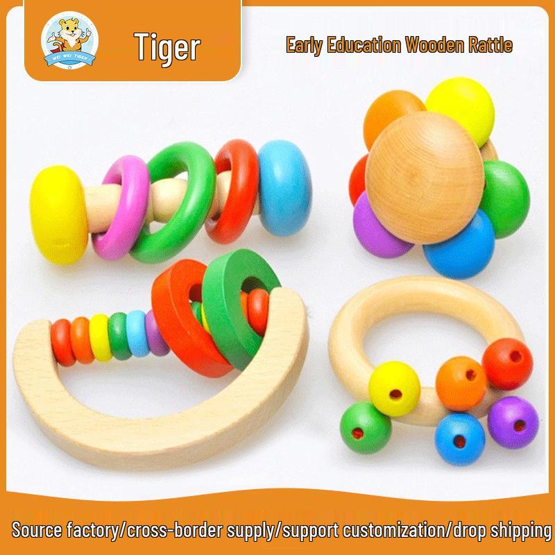 Набор деревянных погремушек Weiwei Tiger Baby: Набор из 4 предметов для музыкального развития младенцев.
Набор деревянных погремушек Weiwei Tiger Baby: Набор из 4 предметов для музыкального развития младенцев.