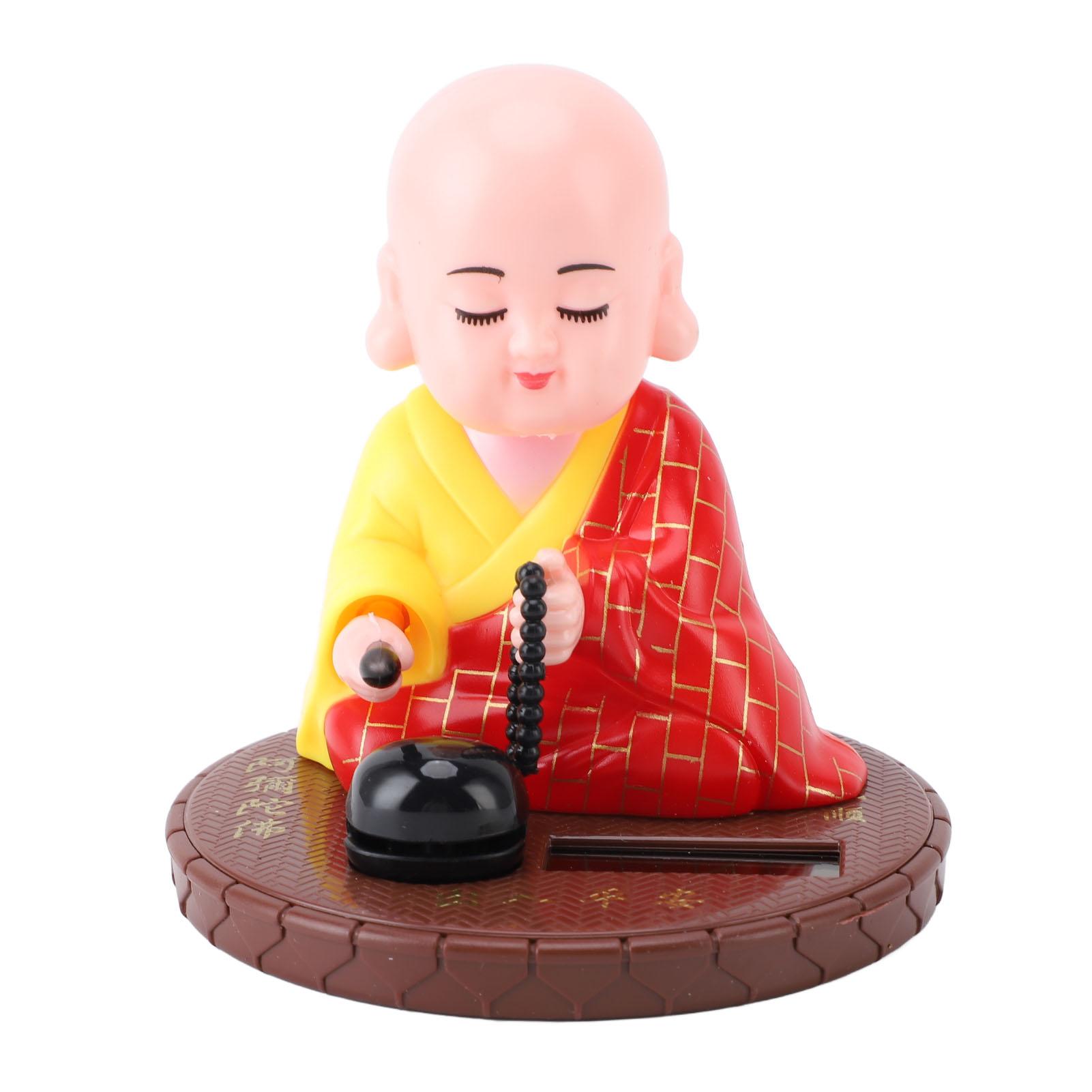 Little Monk Figurine Solar Powered Bright Color Exquisite Car Dashboard Ornament Home Decor
Little Monk Figurine Solar Powered Bright Color Exquisite Car Dashboard Ornament Home Decor