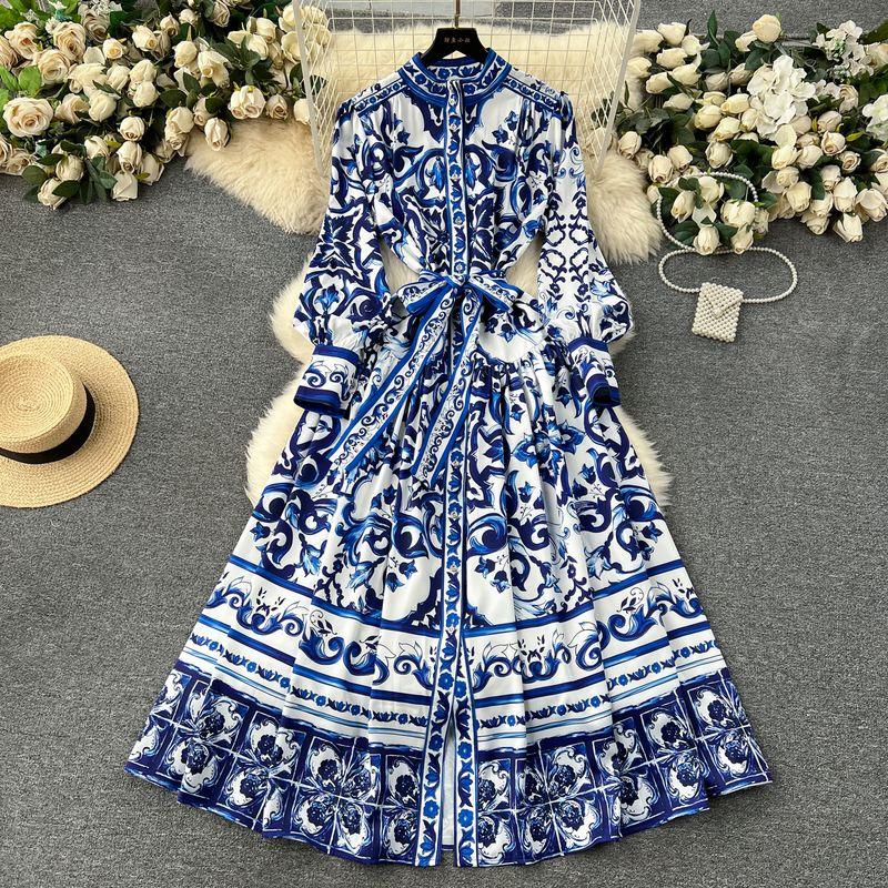 Spring Graceful Stand Collar Breasted Silm Long Dress Blue 2XL
Spring Graceful Stand Collar Breasted Silm Long Dress Blue 2XL