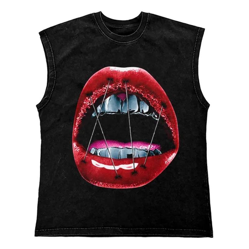 Gothic Punk Painting Print Tank Tops Oversized Cotton Streetwear T Shirt Custom Tanks Tops Men Washed Vest Men Clothing 3XL
Gothic Punk Painting Print Tank Tops Oversized Cotton Streetwear T Shirt Custom Tanks Tops Men Washed Vest Men Clothing 3XL