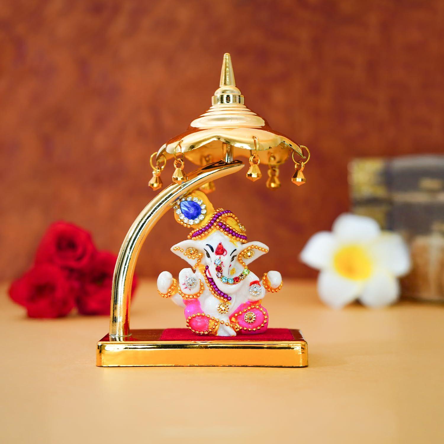 Ganesh Idol for Car Dashboard with Umbrella | Ganpati Idol for Cars | Vinayak Idols for Car Dash Board, Home Decor | Ganapathi for Home
Ganesh Idol for Car Dashboard with Umbrella | Ganpati Idol for Cars | Vinayak Idols for Car Dash Board, Home Decor | Ganapathi for Home