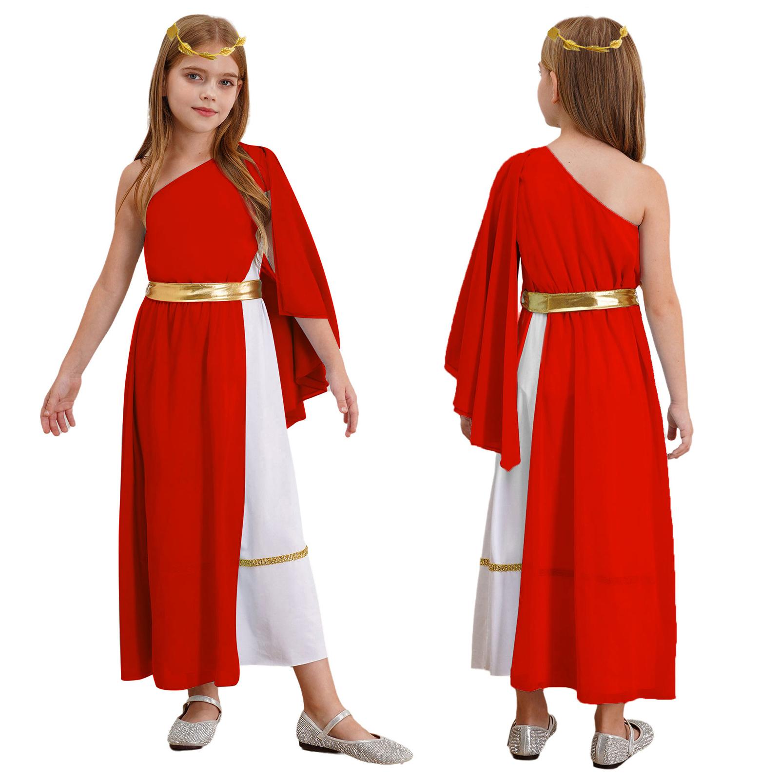 Дитяча Тога Стародавньої Богині Асиметричний Дизайн Листяний Головний Убір Міфологія Косплей Костюм 9-10 Years
Дитяча Тога Стародавньої Богині Асиметричний Дизайн Листяний Головний Убір Міфологія Косплей Костюм 9-10 Years