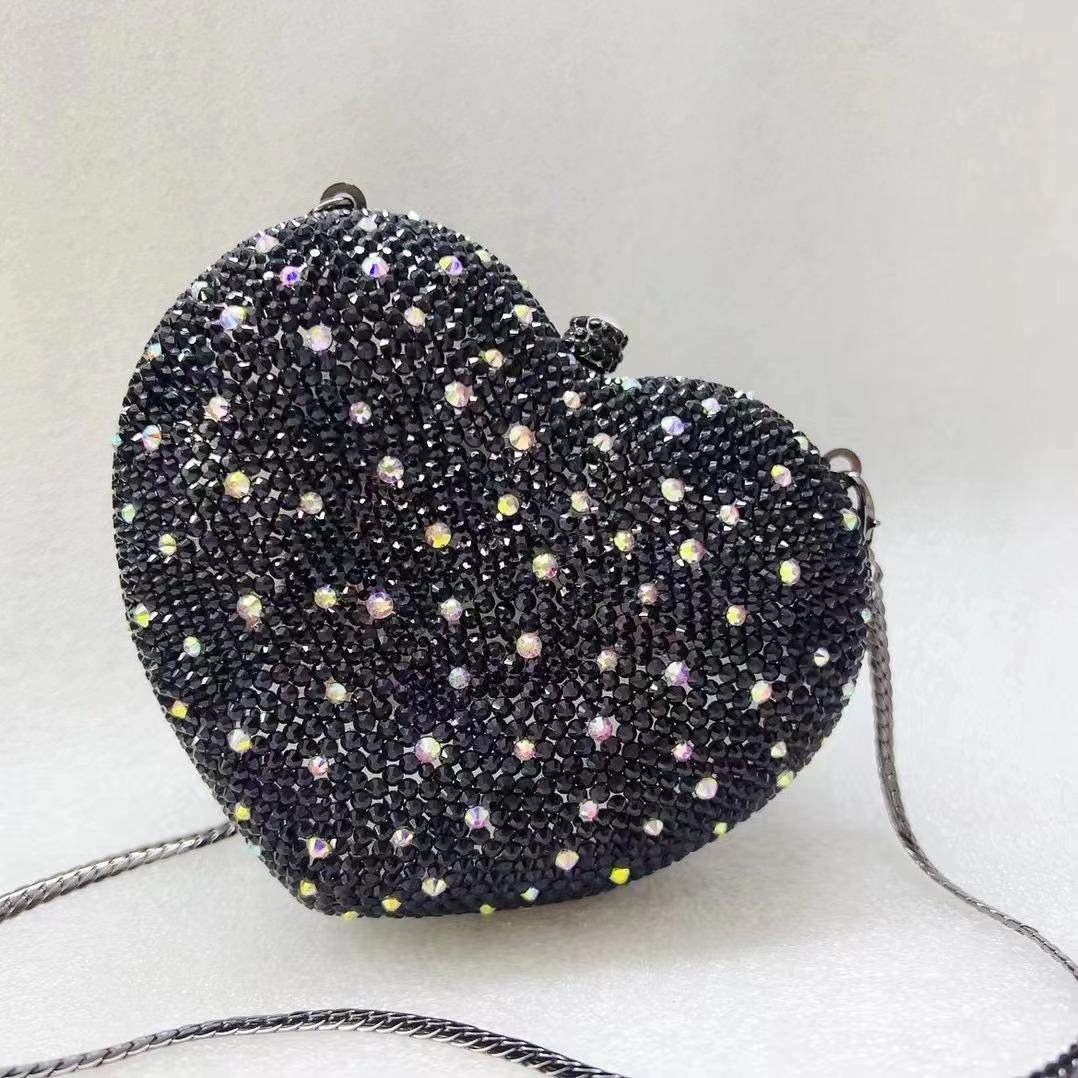 High-End Heart Shape Women Crystal Evening Bag WHTUOHENG Luxury Green/Blue Diamond Clutches Party Prom Purses Rhinestone Clutch 15cmX15cmX5cm
High-End Heart Shape Women Crystal Evening Bag WHTUOHENG Luxury Green/Blue Diamond Clutches Party Prom Purses Rhinestone Clutch 15cmX15cmX5cm