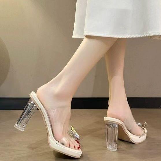 Bow thick-soled waterproof table sandals girl 2025 summer fairy wind transparent word with toe high heel cool slippers 34
Bow thick-soled waterproof table sandals girl 2025 summer fairy wind transparent word with toe high heel cool slippers 34