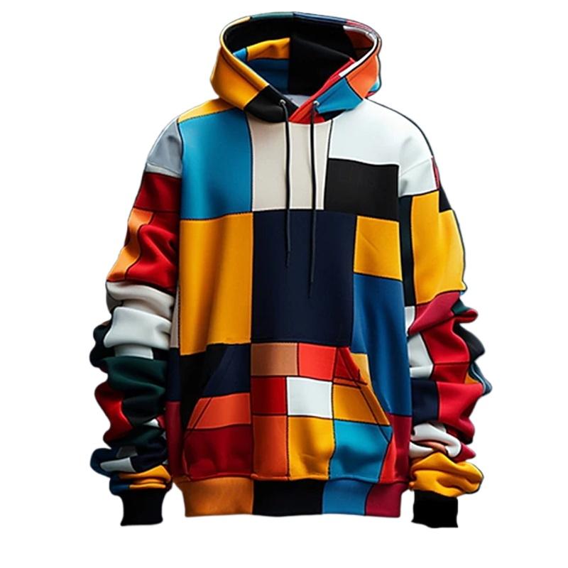Men s hoodie 3D printed simulation sewing plaid sweatshirts fashion men s clothing L
Men s hoodie 3D printed simulation sewing plaid sweatshirts fashion men s clothing L