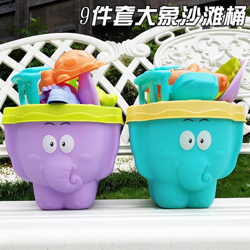 Летний детский пляжный набор игрушек 9 предметов Ведерко для пляжа в виде слона Летние инструменты для игры с песком на пляже
Летний детский пляжный набор игрушек 9 предметов Ведерко для пляжа в виде слона Летние инструменты для игры с песком на пляже