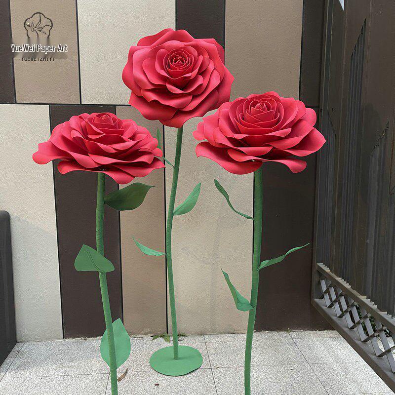 Valentine s Day 3D Large Rose Paper Flowers for Craft & Event Decorations Metal Hollow Base
Valentine s Day 3D Large Rose Paper Flowers for Craft & Event Decorations Metal Hollow Base