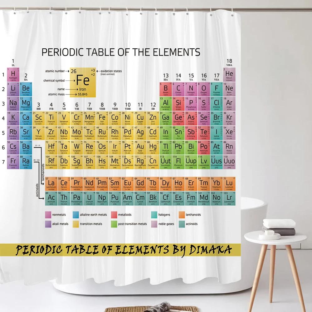 Hot New Periodic Table Of Elements Bathroom Curtains Waterproof 3D Print Shower Curtain White Fabric Curtain For The Bath W60H190(CM)-1 Pcs
Hot New Periodic Table Of Elements Bathroom Curtains Waterproof 3D Print Shower Curtain White Fabric Curtain For The Bath W60H190(CM)-1 Pcs