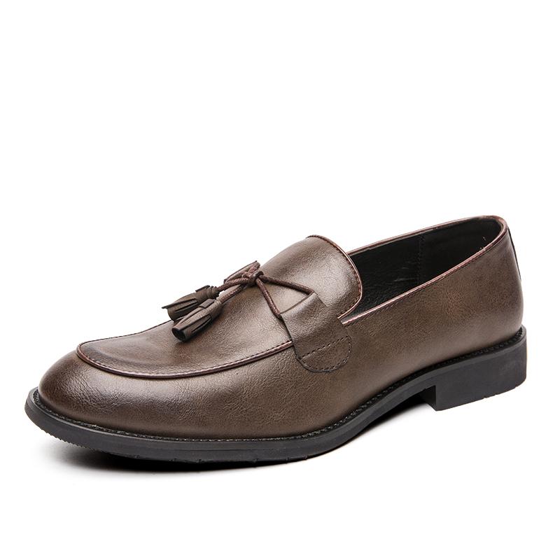 New British fringe loafers slip-on men s leather autumn leather shoes pointed business casual men s shoes breathable 47
New British fringe loafers slip-on men s leather autumn leather shoes pointed business casual men s shoes breathable 47