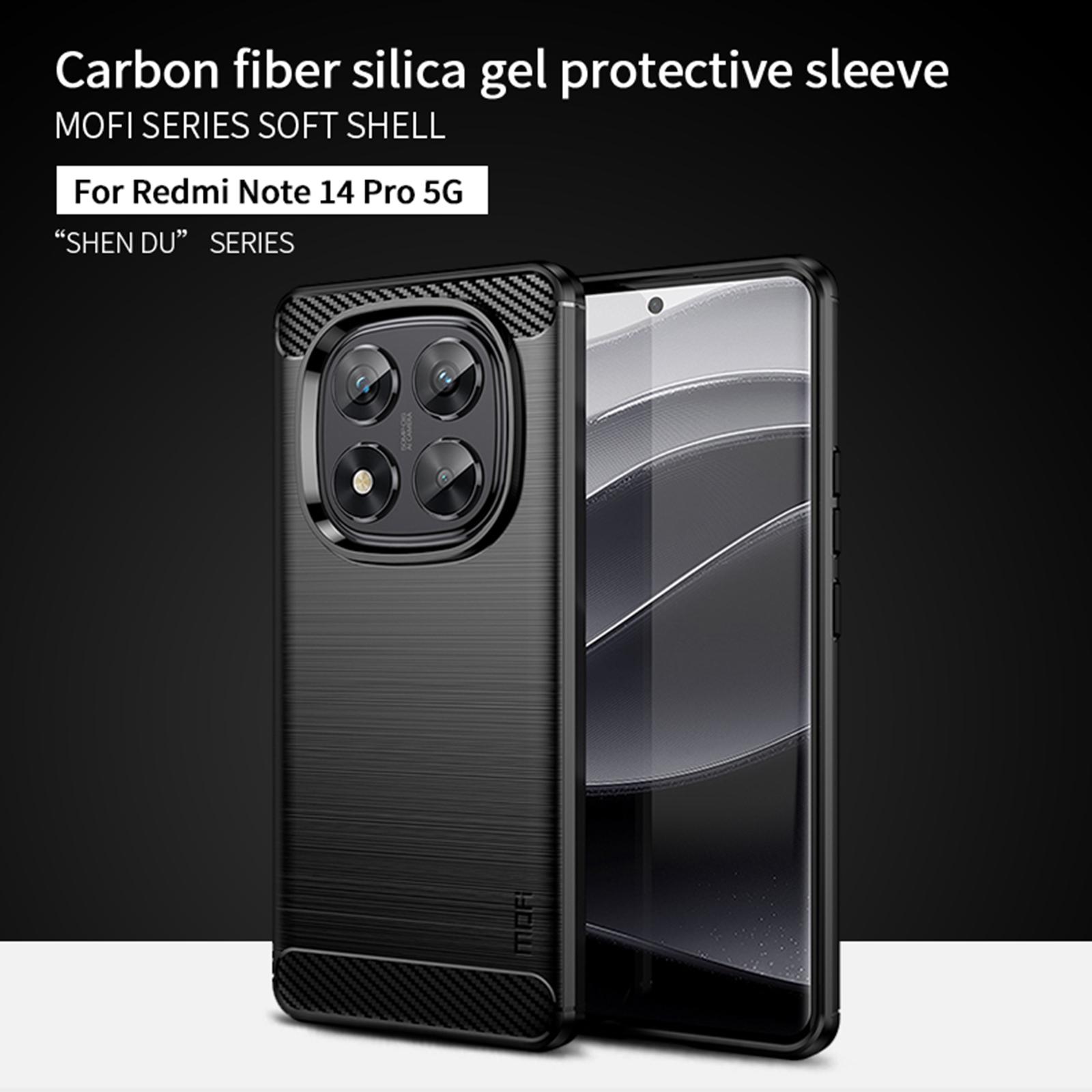 For Xiaomi Redmi Note 14 Pro 5G Back Cover MOFI Brushed Texture Carbon Fiber Soft TPU Case Red
For Xiaomi Redmi Note 14 Pro 5G Back Cover MOFI Brushed Texture Carbon Fiber Soft TPU Case Red