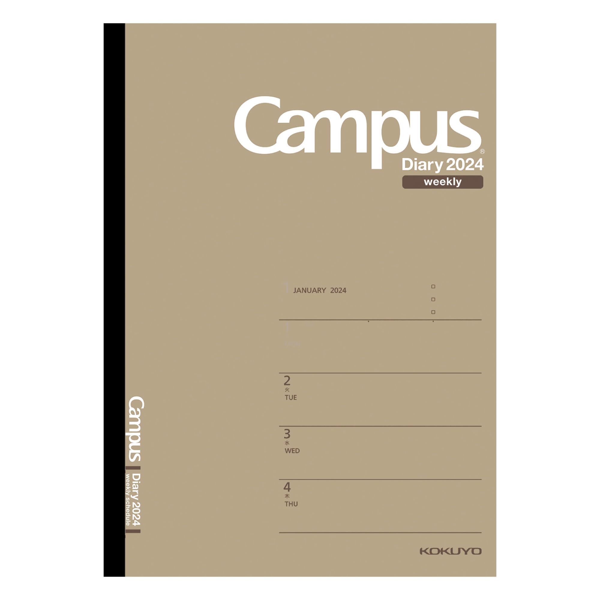 KOKUYO Campus Diary Notebook 2024 Еженедельный горизонтальный левый коричневый Начиная с января 2024 г. Semi-B5 Ni-CWHS-B5-24
KOKUYO Campus Diary Notebook 2024 Еженедельный горизонтальный левый коричневый Начиная с января 2024 г. Semi-B5 Ni-CWHS-B5-24