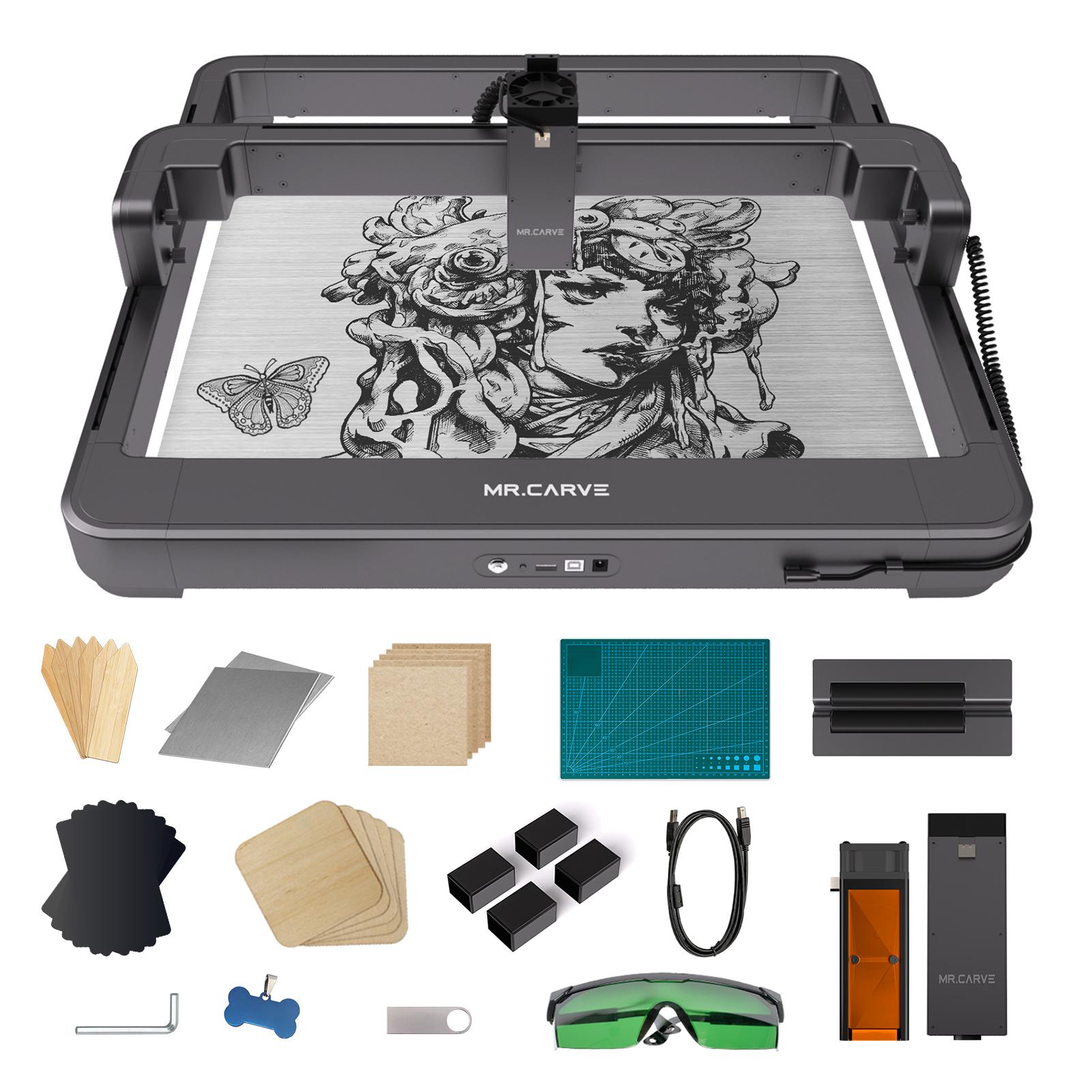 Лазерный гравер MR.CARVE M3, гравировальный маркер, инфракрасный лазерный модуль и лазерный модуль синего света мощностью 10 Вт
Лазерный гравер MR.CARVE M3, гравировальный маркер, инфракрасный лазерный модуль и лазерный модуль синего света мощностью 10 Вт