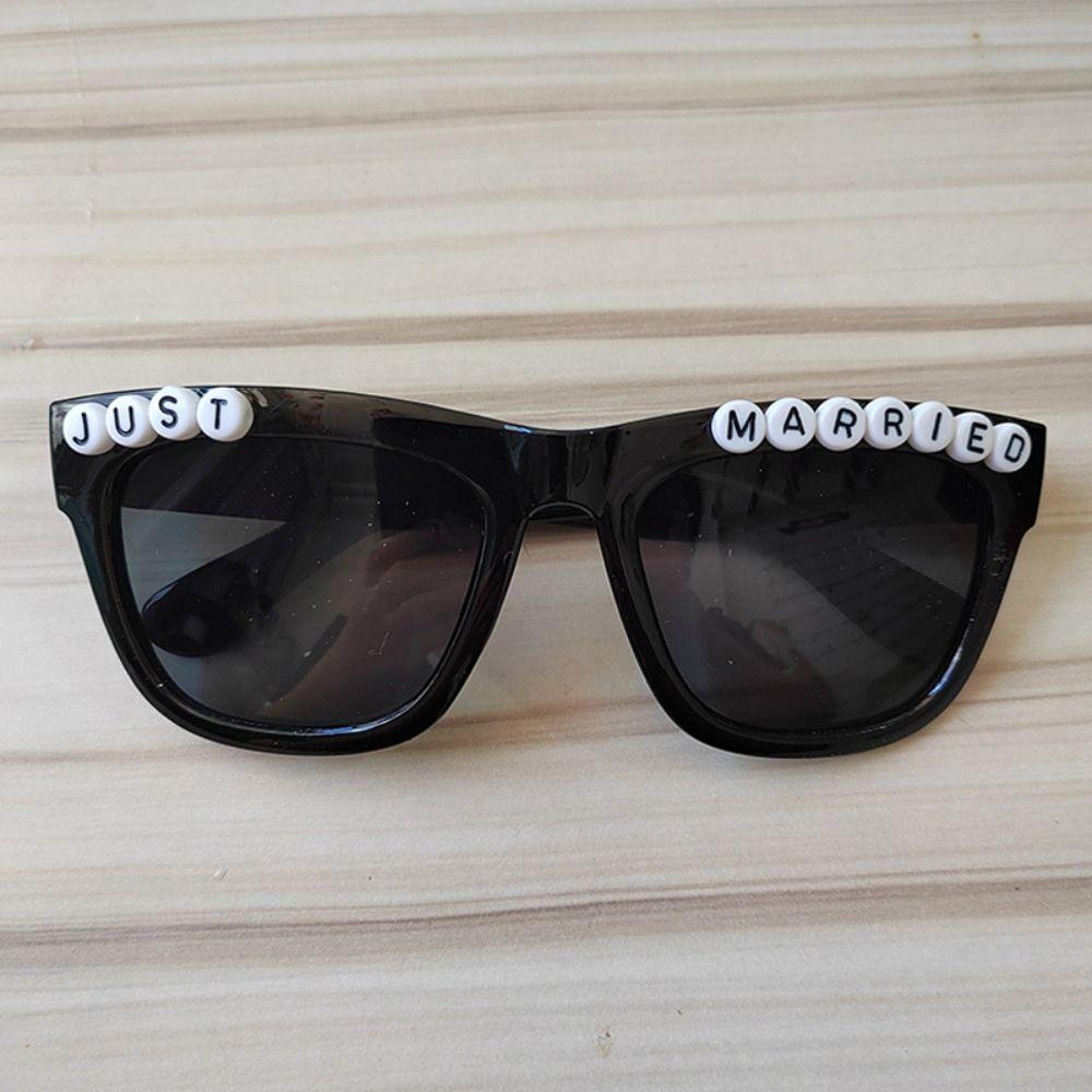 Korean Letter JUST MARRIED Heart-shaped sun glasses Bride Accessories Sun-Protective Driving Glasses Eyewear Black Shades Glasses
Korean Letter JUST MARRIED Heart-shaped sun glasses Bride Accessories Sun-Protective Driving Glasses Eyewear Black Shades Glasses