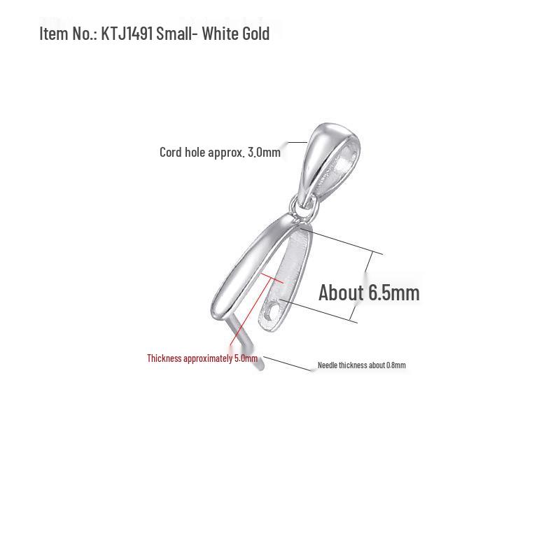 Sterling Silver Safety Clip Jade Pendant DIY Clasp Buckle
Sterling Silver Safety Clip Jade Pendant DIY Clasp Buckle